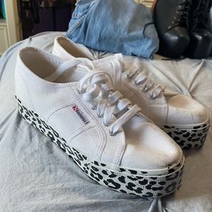 Superga 2790 Cotw Canvas Sneaker White Leopard